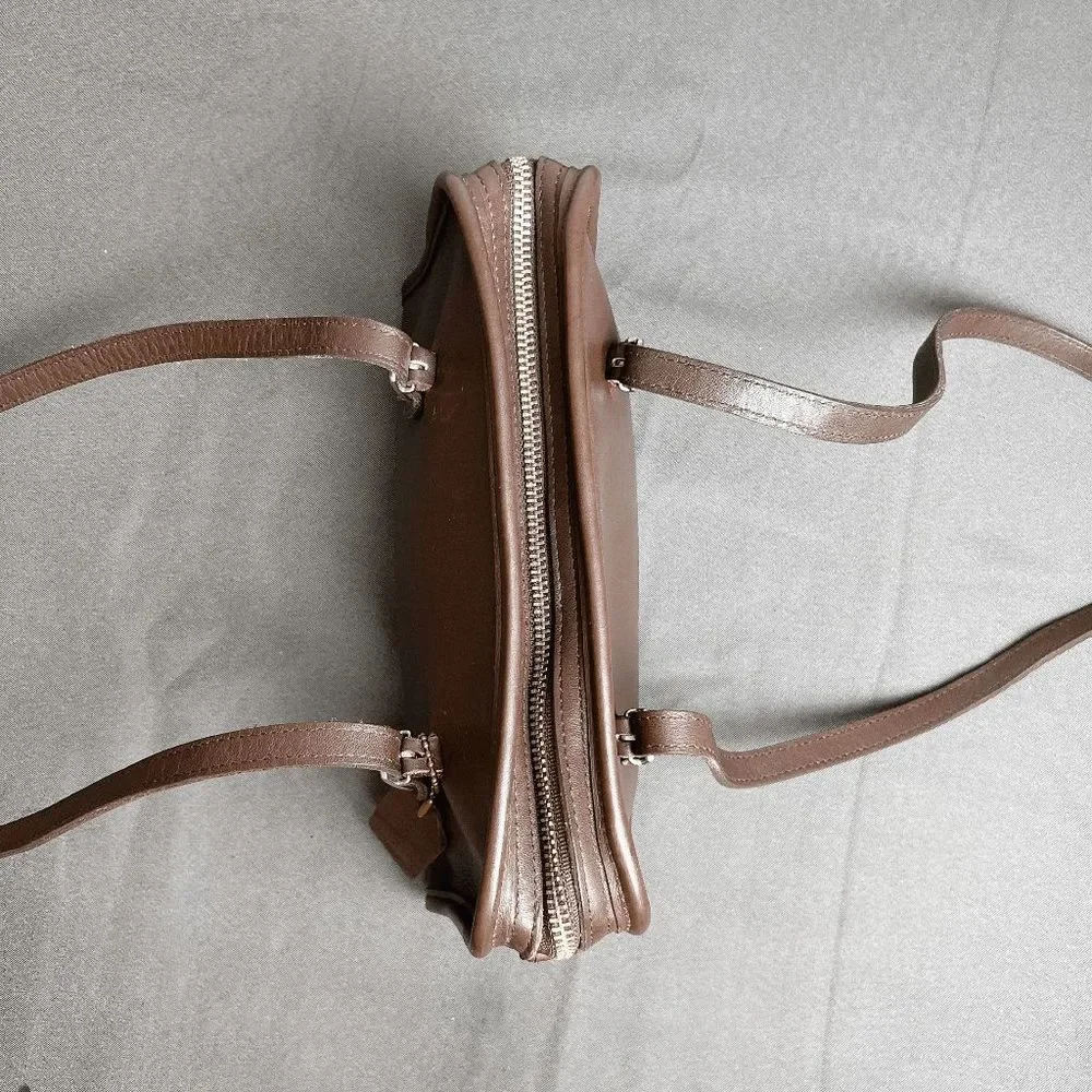 Coach Vintage  Brown Swing Zip Shoulder bag Retro purse 9051 - Picture 7 of 9